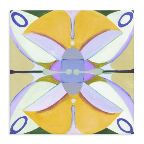 Stupell Industries Mid-Century Warm Revival Kaleidoscope Canvas Art, 17 x 17, by Melissa Wang