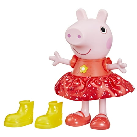 Peppa Pig Toys Peppa’s Muddy Puddles Party Doll, Musical Toys for Girls and Boys Ages 3 