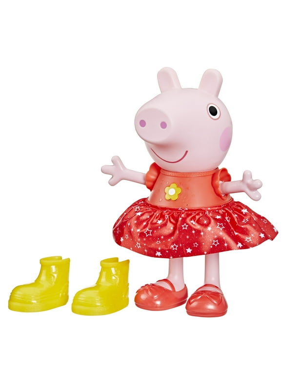 Peppa Pig Peppas Muddy Puddles Party Singing and Dancing Doll, Interactive Electronic Preschool Toys for 3 Year Old Girls and Boys and Up