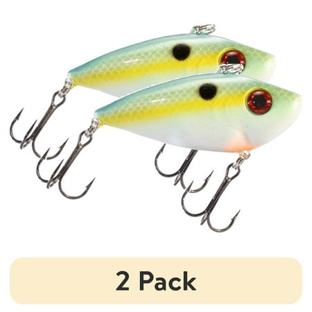 (2 pack) Strike King Red Eye Shad 1/2oz Chartreuse Sexy Shad Hard Bait Lure