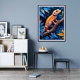 thumbnail image 7 of Diamond Art Kits for Adults - 5d Orange Lizard On Blue Leaves Diamond Painting for Adults, Diamond Art for Adults Beginners, Diamond Painting Kits for Adults for Home Wall Decor, 7 of 7