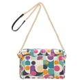 thumbnail image 2 of FORMRS Women Crossbody Purse with Chain Strap Vegan Leather Shoulder Handbag, Green Geometric, 2 of 7