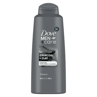 Dove Men Care Purifying Daily Shampoo Charcoal and Clay Plant Based Cleanser, 20.4 oz