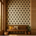 thumbnail image 2 of S4Sassy Modern Diamond Lattice Wallpaper - White Bohemian Wall Covering, 25" x 120" Self-Adhesive Vinyl Walls Paper, Decorative Wallwrap, Easy DIY Wall Covering For Bedroom, Cabinets, 2 of 9