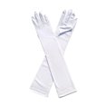 thumbnail image 2 of Long Elbow Gloves 18 inch Stretchy 1920s Opera Gloves Evening Party Dance for Women White, 2 of 5