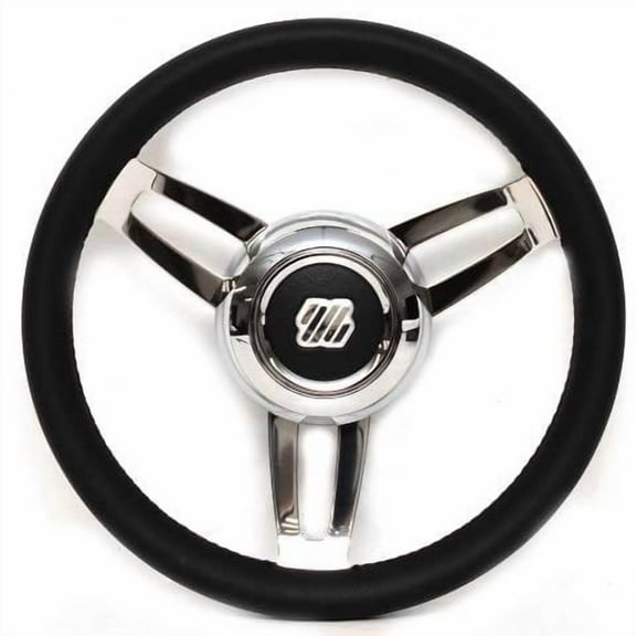 Uflex Boat Steering Wheel 67297FU | Premier Morosini 13 3/4 Inch Black
