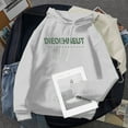 thumbnail image 2 of Fesfesfes Women Hooded Casual Long Sleeve Hooded Printed Ladies Sweatshirt Tops Under $10, 2 of 4