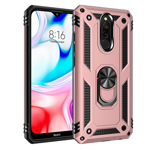 Funda de teléfono para Xiaomi Redmi 8 y Redmi 8A de Uso Rudo Shockproof + Cristal 9D