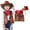 Coffee, variant on GBSYEWXS 2025 Kids Leisure Sports Suit Baby Western Cowboy Style Kids Outfits 3Pcs Set Event Dress Up Parties Stage Performance Outfits Fashion Casual Wear