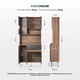 thumbnail image 5 of Alacena Rack de Cocina con 6 Puertas y 1 Cajón Color Blanco Estantes para Microondas, Café y Trastes negro, 5 of 8