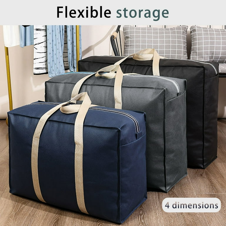 Smooth Zipper Quilt Storage Bag Folding Widen Handle Large
