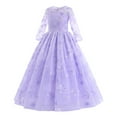 thumbnail image 2 of IDOPIP Flower Girls Vintage Lace Dress Floral embroidered Tulle Tutu Dress Wedding Party Gown, 2 of 7