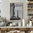 thumbnail image 2 of Paris Text 5 Framed Art Modern Wall Decor, 2 of 15