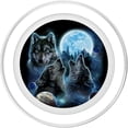 thumbnail image 2 of Empuñadura para teléfono móvil Fox Republic Design Wolf Howling Moon PopGrip, 2 of 5