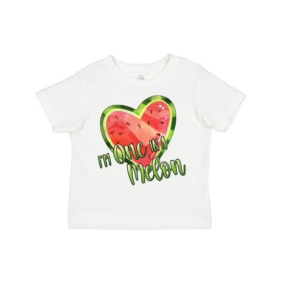 Inktastic I'm One in a Melon- Watermelon Heart Boys or Girls Toddler T-Shirt