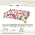 thumbnail image 6 of XMXY Table Cloth Rectangle Table, Abstract Roses Floral Pattern Dining Table Cover Waterproof Washable Outdoor Tablecloth, 54 X 72 Inch, 6 of 8