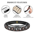 thumbnail image 5 of Uemuo Japanese Sushi Hashi Printed Car Elastic Steering Wheel Cover - Universal Car Accessory for Diverse Cars Anti-Slip, and Comfortable- 15", 5 of 8