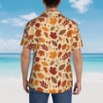 thumbnail image 4 of Fotbe Autumn Leaves 2 Camisa Hawaiana para Hombre Unisex – Camisa Casual de Verano con Botones de Manga Corta de Algodón y Lino,3X-Large, 4 of 7