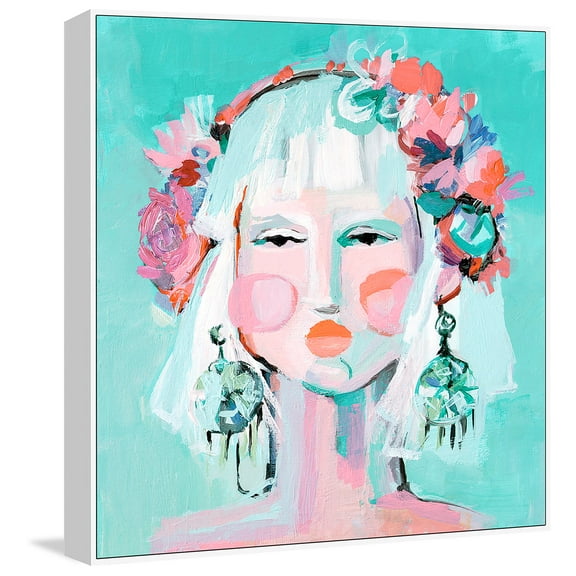 Painted Pretty Floater Framed Painting Print on Canvas