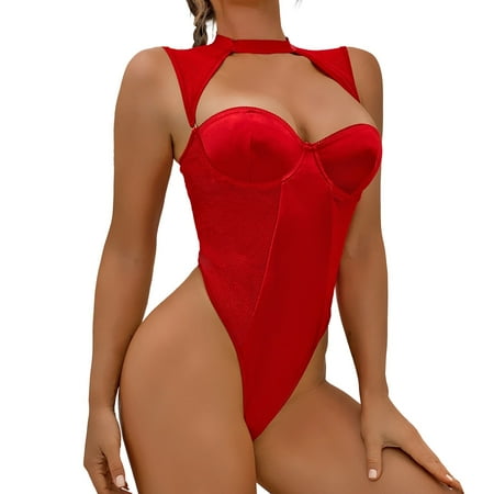 MQLKF Women s Fun Sexy Underwear New Spicy Girl Leather Motorcycle Style Sexy Underwear Bodysuit Fashionable Breathable Women Nightgown
