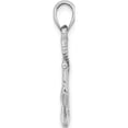 thumbnail image 2 of 14K White Gold Solid Polished 3-D Anchor Pendant (24.75 X 13.15) Made In United States d1360w, 2 of 5