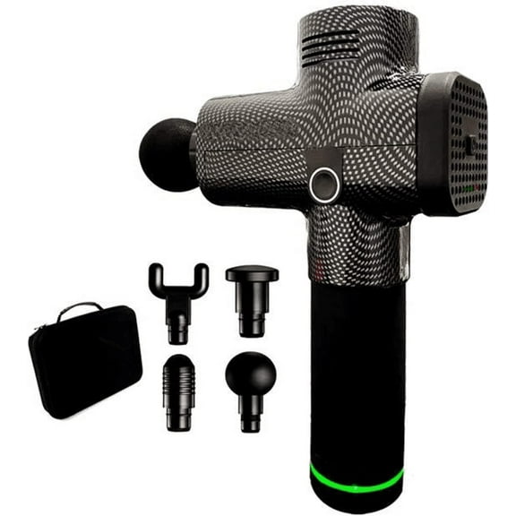 Deep Tissue Percussion Massage Gun, Professional Handheld Muscle Massager with 4 Heads & 20 Speeds for Full Body Relaxation