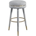 thumbnail image 1 of Tabouret de bar en tissu bouclé corail, 1 of 20