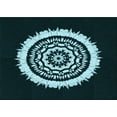 thumbnail image 1 of Ahgly Company Machine Washable Indoor Rectangle Transitional Deep-Sea Green Area Rugs, 4' x 6', 1 of 7