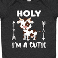 thumbnail image 4 of Inktastic I'm a Cutie White and Brown Holstein Cow with Arrows Boys or Girls Baby Bodysuit, 4 of 5