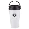 thumbnail image 1 of Taza de café portátil con asa ajustable, botella de agua aislada de acero inoxidable que mantiene las bebidas frías y calientes para la vida diaria y los viajes, 1 of 5