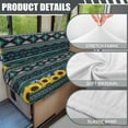 thumbnail image 6 of Kuiaobaty RV Dinette Cushions Covers Easy to Install Stretch Camper Cushions Cover RV Dinette Seat Covers Sofa Slipcovers for RV Camper Car Bench, American Tribal Sunflower Pattern, 6 of 7