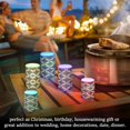thumbnail image 4 of Yayeee Flameless Candles with Remote Flickering Battery Operated Multi Color Changing, Black Geometric, 4 of 7