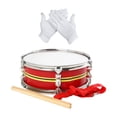 thumbnail image 4 of HILABEE Snare Drum Set Musical Instrument Bright Tone Professional 13 inch with Gloves Red Yellow, 4 of 9