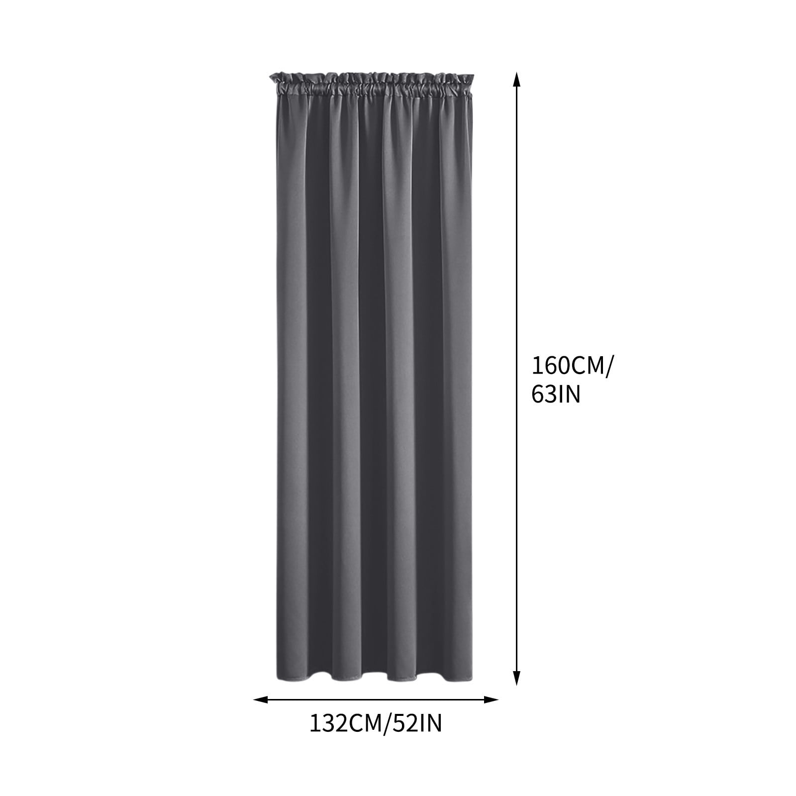 Eky Blackout Curtains,Energy Efficient Darkening Rod Pocket Single