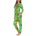 thumbnail image 3 of Conjunto de pijama de dos piezas para mujer, ropa de dormir informal, Jersey, pantalones, regalos de Navidad, Invierno, 3 of 4