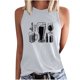 thumbnail image 1 of Blusa de camiseta sin mangas con cuello redondo y estampado de Oktoberfest divertido Vintage para mujer Fridja  gh4688, 1 of 5