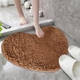 thumbnail image 5 of Heart-Shaped Doormat, Absorbent Skidproof Bathroom Mat, Entrance Foot Mat, for Wedding Ceremony, Bedroom, or Decor, Coffee Brown, 5 of 6