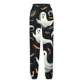 thumbnail image 5 of Halloween Pajama Pants for Women Loose Fit Wide Leg Trouser Pants Casual Elastic Waist Drawstring Palazzo Pants, 5 of 5