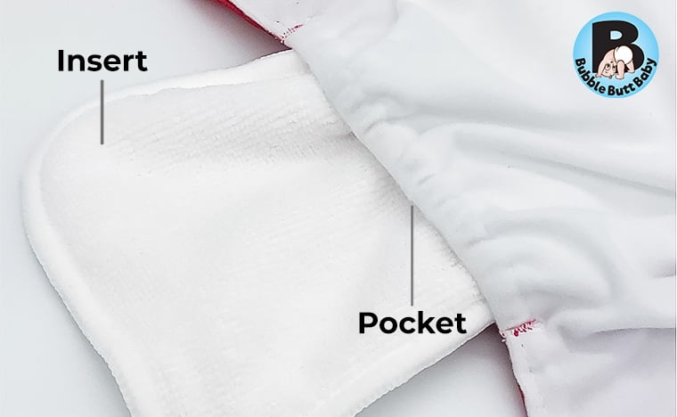 Park Avenue Collection, 3 Pocket Cloth Diapers for Babies + 3 Cloth Diaper Inserts | Bubble Butt Baby