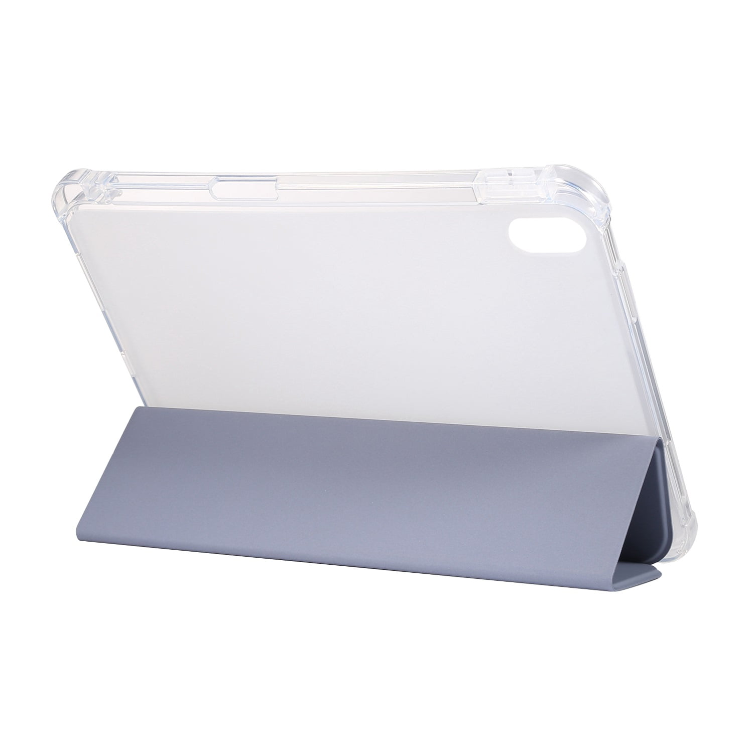 SaniMore for iPad 10th Generation 10.9" 2022 Case, Auto Sleep/Wake, Flexible TPU Case with Tri-Fold Kickstand & Pencil Holder Shockproof Protective Case for Women Men, Purple