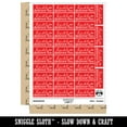 thumbnail image 2 of Kindly Deliver To Leaf Detail Letter Mail Sticker Set - Red - Matte Finish - 1.5" Small, 2 of 7