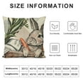 thumbnail image 5 of Qinduosi He is Risen Easter Bunny Decorative Throw Pillow Covers Set of , Religious Cross Rabbit Eggs Bless Our Nest Outdoor Home Decor, Carrot Eucalyptus Leaves Grey Stripes Couch Cushion Case, 5 of 5