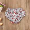 thumbnail image 7 of Douhoow Summer Baby Girls Floral Shorts Infant Ruffled Ribbed Shorts PP Bottoms 0-3 Years, 7 of 7