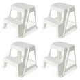 thumbnail image 1 of Gracious Living 16-Inch Two Step Home & Kitchen Stool, White (4 Pack), 1 of 10