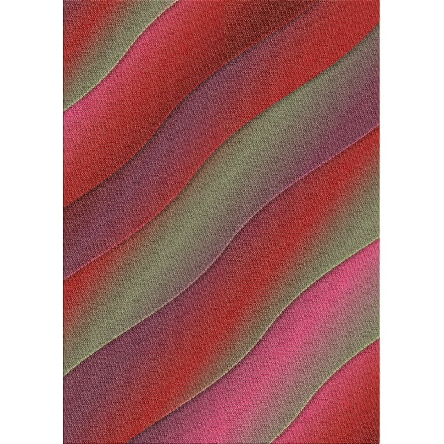 Ahgly Company Indoor Rectangle Patterned Love Red Area Rugs, 8' x 10'