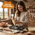 thumbnail image 3 of 2-Pack 6-Cavity Nonstick Donut Pans – Deepened Carbon Steel, Oven Safe to 450°F, Dishwasher Safe, 3 of 7