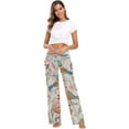 thumbnail image 6 of Women's Pajama Pants Cartoon Birds Comfy Stretch Sleepwear Essentials womens Lightweight Lounge Terry Pajama Pant, X-Large, 6 of 7