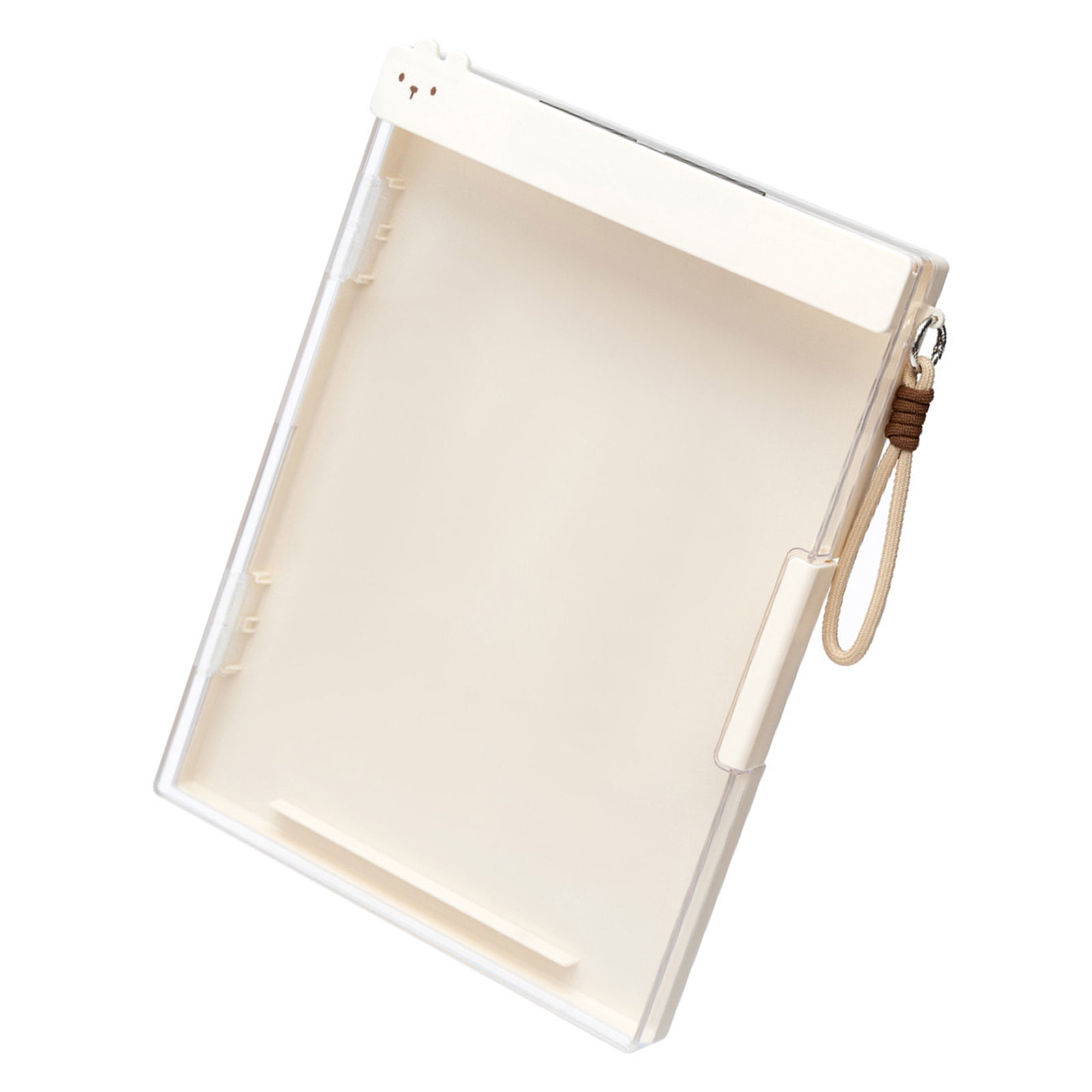 Double Layer ABS File Storage Box Multifunctional Document Organiser Clipboard 9.88x13.39Inch For School Travel