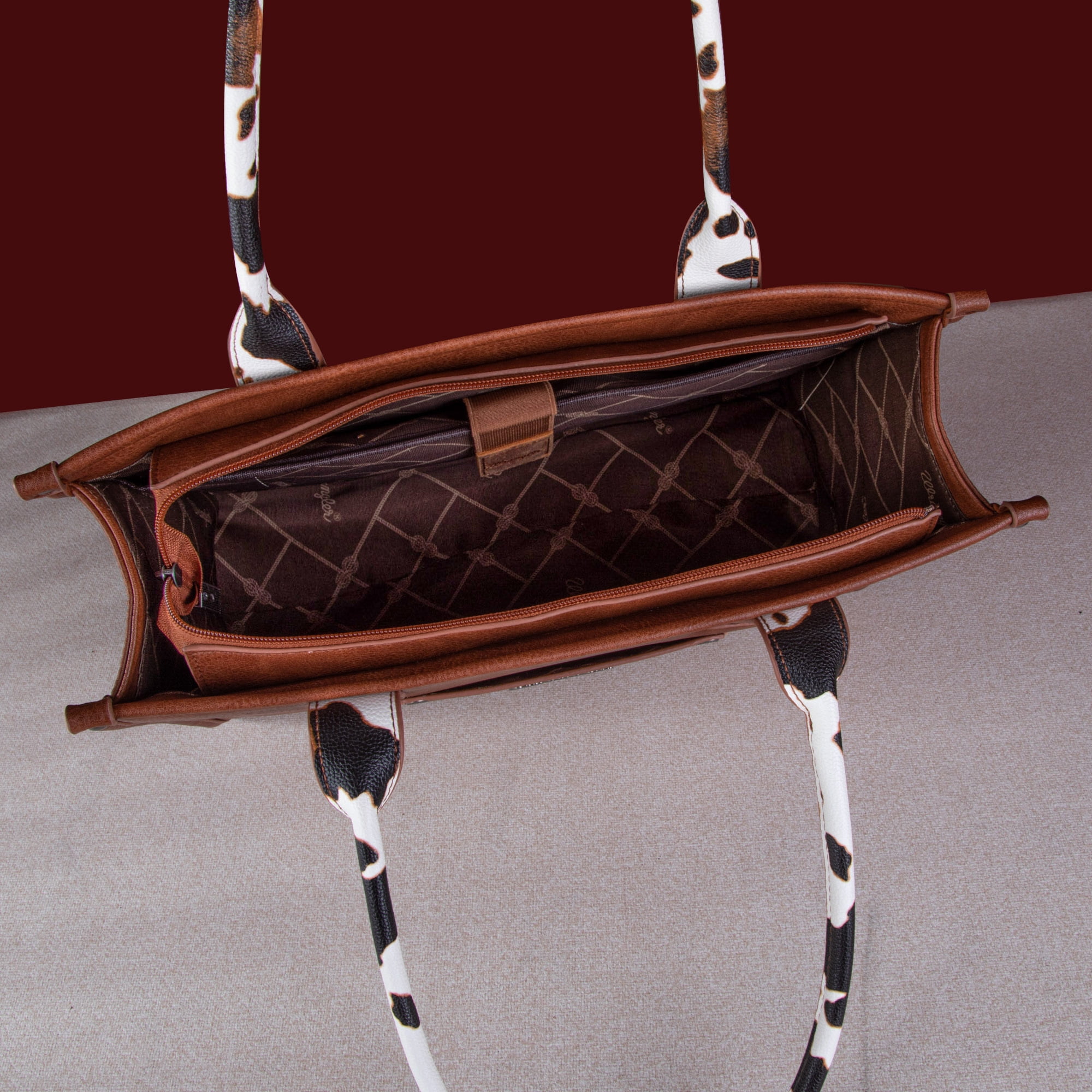 Wrangler Tote Bags for Women Top-handle Handbags and Purses for Women, Brown