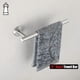 thumbnail image 3 of Hand Towel Holder Towel Ring, Thicken 0.8mm 304 Stainless Steel Bathroom Hand Towel Bar, 12 Inch Wall Mount Towel Rack Hanger, Brushed Steel, THH110L1, 3 of 4